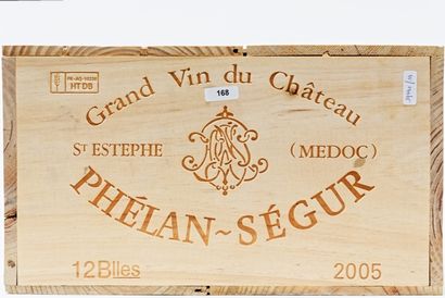 null BORDEAUX (SAINT-ESTÈPHE), rouge, Château Phélan-Ségur 2005, douze bouteilles...
