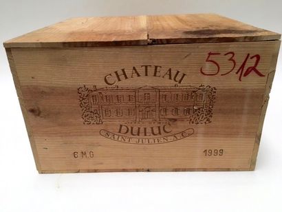 null BORDEAUX (SAINT-JULIEN), rouge, Château Duluc 1999, six magnums dans leur caisse...
