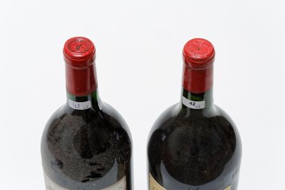 null BORDEAUX, rouge, ensemble de deux magnums :

- (SAINT-ÉMILION), Château Soutard,...