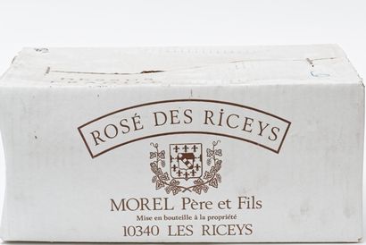 null CHAMPAGNE, rosé effervescent, Rosé des Riceys, Morel Père & Fils s.m., six bouteilles...