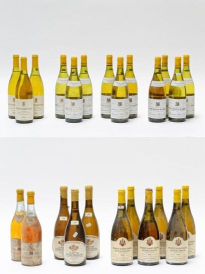 null BOURGOGNE, blanc, ensemble de vingt-quatre bouteilles :

- (MEURSAULT), Le Roy,...