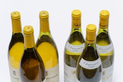 null BOURGOGNE, blanc, ensemble de vingt-quatre bouteilles :

- (MEURSAULT), Le Roy,...