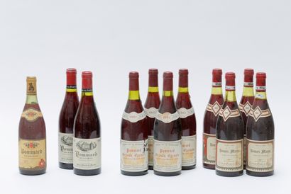 null BOURGOGNE, rouge, ensemble de onze bouteilles :

- (POMMARD), Jean Marie 1975,...