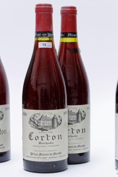 null BOURGOGNE, rouge, ensemble de onze bouteilles :

- (ALOXE-CORTON), Domaine Corgoloin...