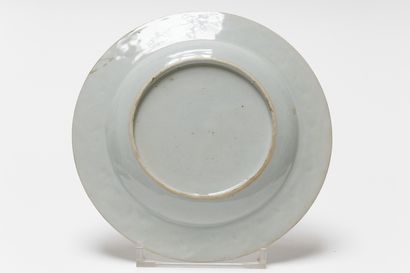 null CHINE, ensemble de huit assiettes (une suite de quatre et deux paires) à décor...