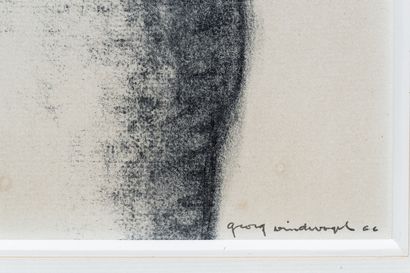 null VINDEVOGEL Geo (1923-1977), "Nu debout", phototype encadré, 49,5x24,5 cm.