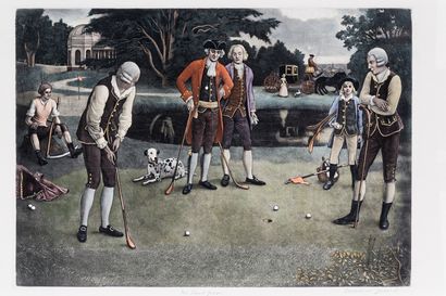 null JOSSET Lawrence (1910-1995), "The Practice Shot" et "The Last Green", paire...