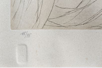 null DELVAUX Paul (1897-1994), "Trois amies", [19]80, estampe, signée en bas à droite...