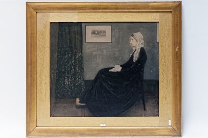 BROUET AUGUSTE (1872-1941) "Mère de l'artiste", début XXe, lithographie polychrome,...