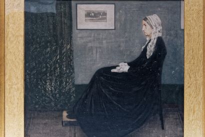 BROUET AUGUSTE (1872-1941) "Mère de l'artiste", début XXe, lithographie polychrome,...