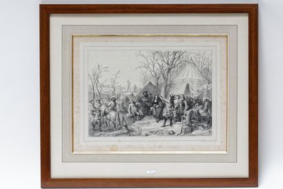 null Lot de huit estampes [altérations] :

- DUSART Cornelis (1660-1704) [d'après],...