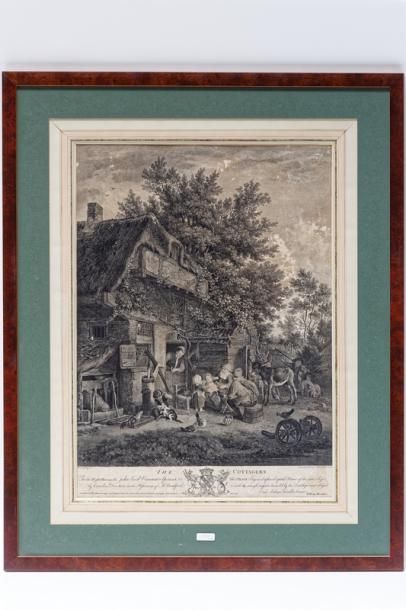null Lot de huit estampes [altérations] :

- DUSART Cornelis (1660-1704) [d'après],...