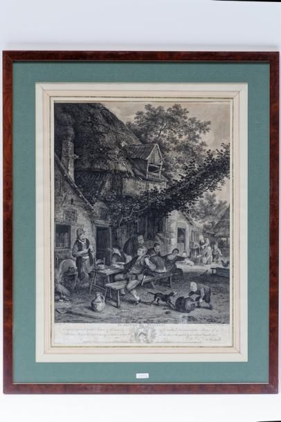 null Lot de huit estampes [altérations] :

- DUSART Cornelis (1660-1704) [d'après],...