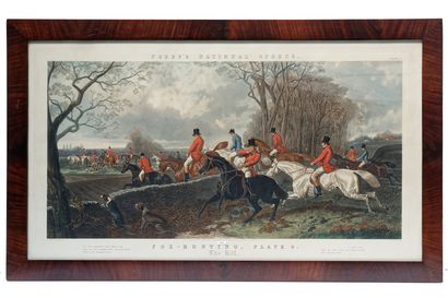 HERRING John Frederick I (1795-1865) "Fox-Hunting - Plate 3 (The Run) & Plate 4 (The...