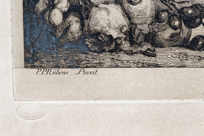 RUBENS Pierre Paul (1577-1640) [d'après] "Putti", eau-forte, sceau à sec, 24,5x32,5...