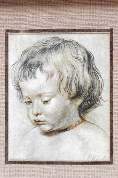 RUBENS Pierre Paul (1577-1640) [d'après] "Putti", eau-forte, sceau à sec, 24,5x32,5...