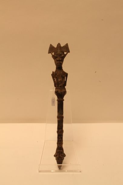 null Sceptre Obgoni, Yoruba Nigeria, h. 42,5 cm.