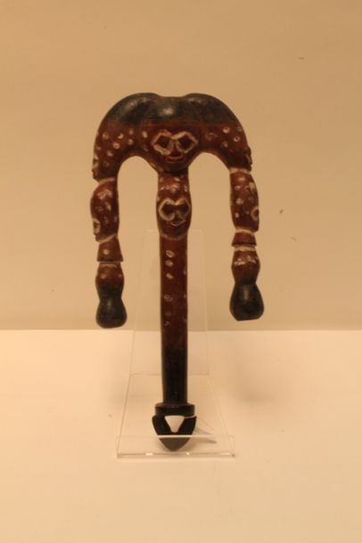null Sceptre Shango, Yoruba Nigeria, h. 43 cm.