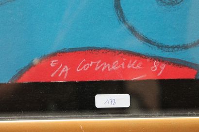 null CORNEILLE, VAN BEVERLOO Guillaume Cornelis dit (1922-2010), "Nu bleu", [19]89,...