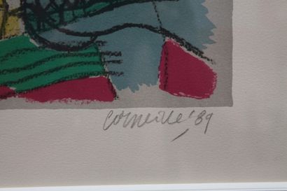 null CORNEILLE, VAN BEVERLOO Guillaume Cornelis dit (1922-2010), "Hommage à Apollinaire",...