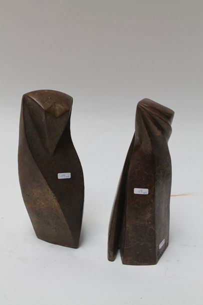 null CANNEEL Anne (1950-2017), "Freya et Vénus", 2007, épreuve en bronze, signée...