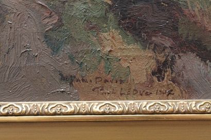 null LEDUC Paul (1876-1943), "Fermette", 1907, huile sur toile, située (?), signée...