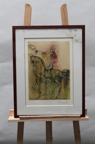 null DALI Salvador (1904-1989), "Le Chevalier romain" (album "Les Chevaux de Dali"),...