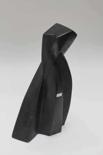 null CANNEEL Anne (1950-2017), "Composition noire", 2009, épreuve en bronze, signée...