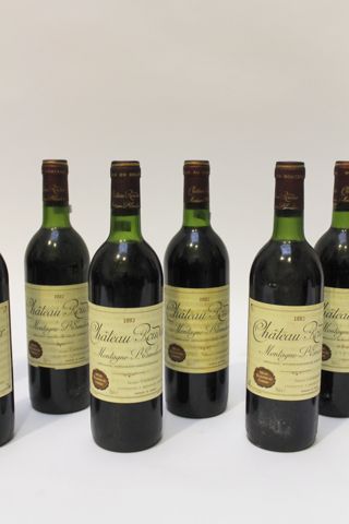 BORDEAUX (MONTAGNE-SAINT-ÉMILION) Rouge, Château Roudier 1983, onze bouteilles [...