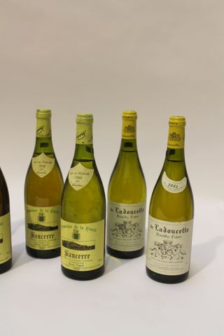 null Lot de treize bouteilles de vin blanc [bas-goulot]:

- BORDEAUX (SAUTERNES),...