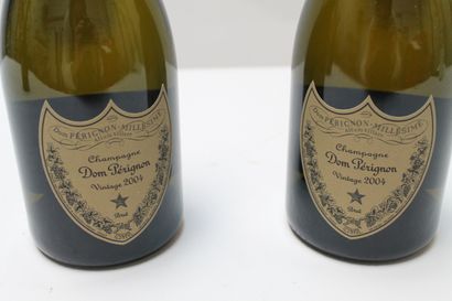 CHAMPAGNE Blanc effervescent, Dom Pérignon, vintage 2004 brut, deux bouteilles.