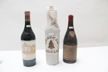null Lot de trois bouteilles de vin rouge:
- BORDEAUX (PESSAC-LÉOGNAN), Château Haut-Brion,...