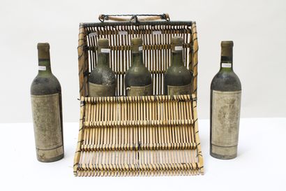 BORDEAUX (SAINT-JULIEN) Rouge, Château Gruaud-Larose 1943, cinq bouteilles dont trois...