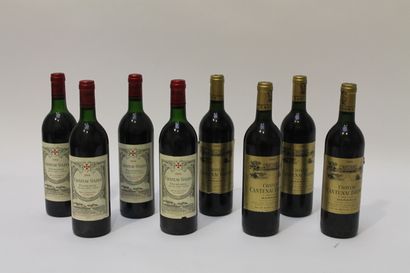 BORDEAUX Rouge, 8 bouteilles:

- BORDEAUX (MARGAUX), rouge, Château Cantenac Brown...
