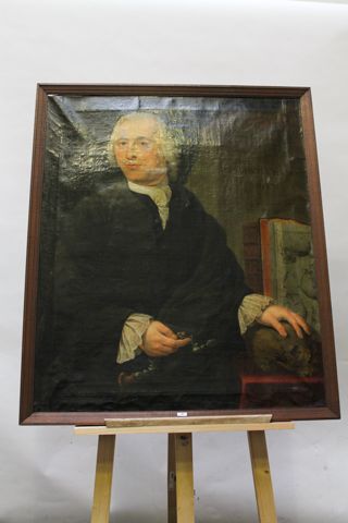 Ecole ALLEMANDE "Bernardus Godefroÿ - 1766", XVIIIe, huile sur toile, signée et datée...