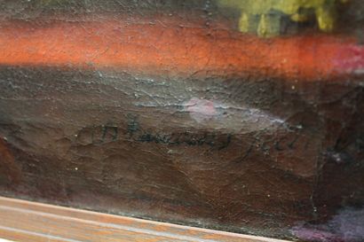 Ecole ALLEMANDE "Bernardus Godefroÿ - 1766", XVIIIe, huile sur toile, signée et datée...