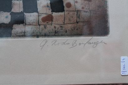 RODO BOULANGER Graciela (1935) "Ballerines", XXe, estampe polychrome sur papier Arches,...