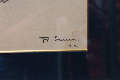SMEERS Frans (1873-1960) "Jeune Femme", circa 1900, crayon sur papier, signé en bas...