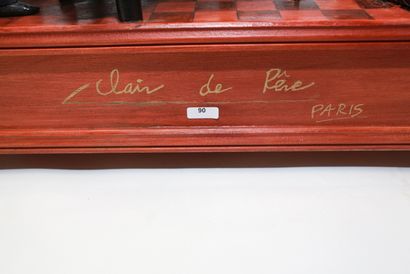 null "Clair de rêve - Paris", 1995, groupe d'automates mécaniques, titré, signé [Boulogne-Roussel]...