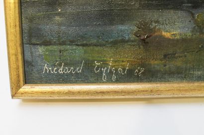 TYTGAT Médard (1916-1997) "Paysage", [19]68, huile sur toile, signée et datée en...
