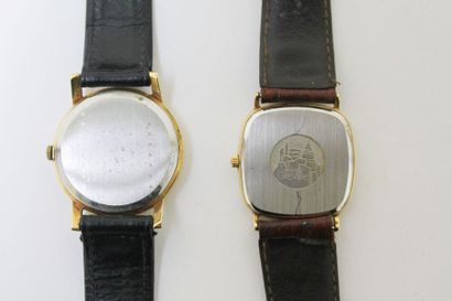 OMEGA Deux montres-bracelets d'homme [usures et altérations].