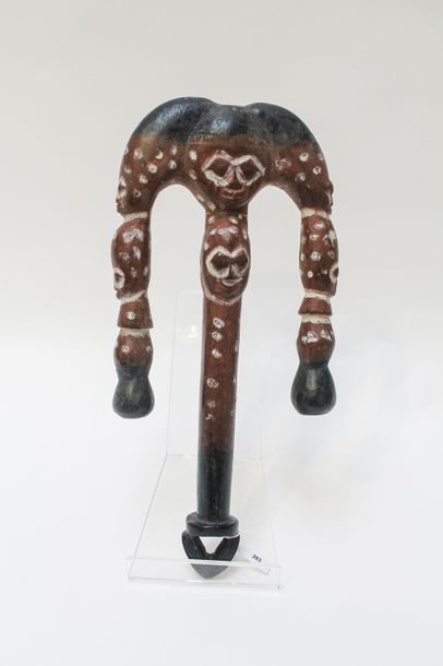 ART TRIBAL Sceptre Shango, Yoruba Nigeria, h. 43 cm.