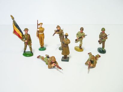 G.J. et divers, ensemble de soldats belges...