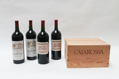 null Ensemble de quatre magnums de vin rouge :

- BORDEAUX (MARGAUX), La Bastide...