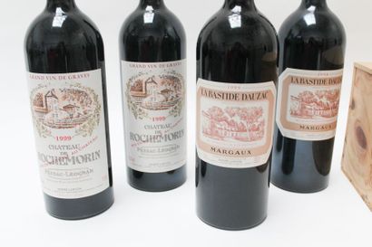 null Ensemble de quatre magnums de vin rouge :

- BORDEAUX (MARGAUX), La Bastide...