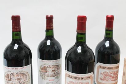 null Ensemble de quatre magnums de vin rouge :

- BORDEAUX (MARGAUX), La Bastide...