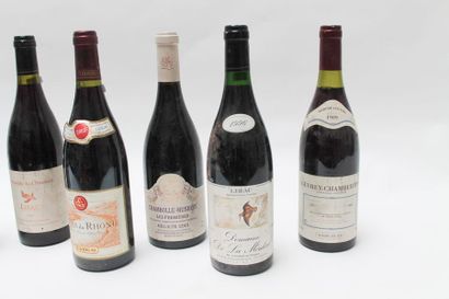 null Ensemble de seize bouteilles de vin rouge [altérations] :

- RHÔNE (LIRAC),...