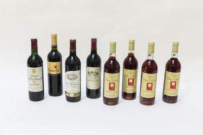 null BORDEAUX, rouge, ensemble de 16 bouteilles [altérations] :

- (MÉDOC), Château...