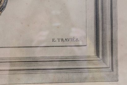 TRAVIÉS Édouard (1809-c.1869) "[Trophée de chasse] Souvenirs du chasseur - La Grive...
