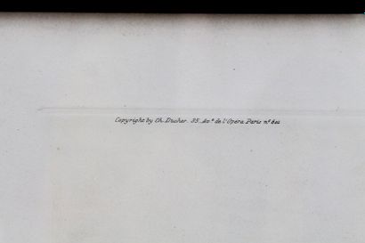 RIAB, RIABOUCHINE Boris dit (1898-1975) "Chien à la perdrix", XXe, lithographie polychrome,...